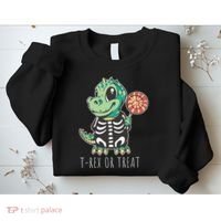 Baby T Rex Dinosaur Skeleton Sweatshirt thumb 2