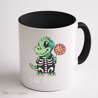 Baby T Rex Dinosaur Skeleton Coffee Mug thumb 1