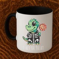 Baby T Rex Dinosaur Skeleton Coffee Mug thumb 2