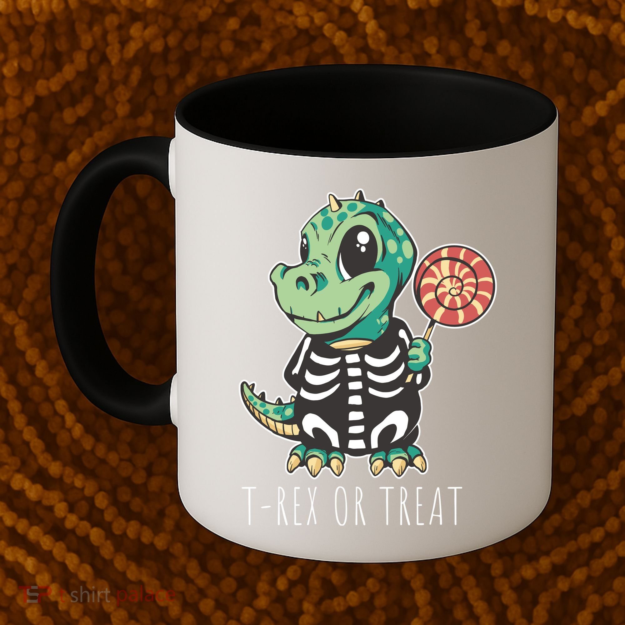Baby T Rex Dinosaur Skeleton Coffee Mug