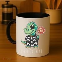 Baby T Rex Dinosaur Skeleton Coffee Mug thumb 4