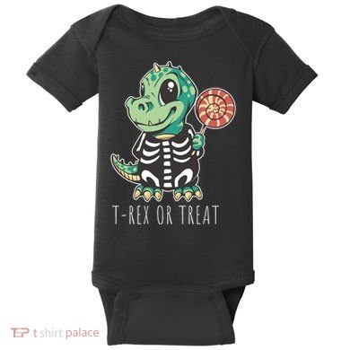 Baby T Rex Dinosaur Skeleton Baby Bodysuit