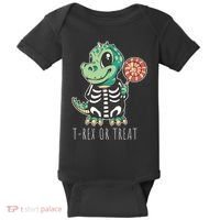 Baby T Rex Dinosaur Skeleton Baby Bodysuit thumb 0