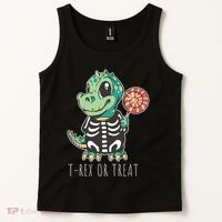 Baby T Rex Dinosaur Skeleton Tank Top thumb 2