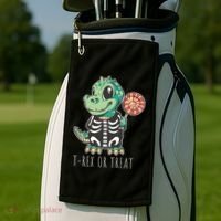 Baby T Rex Dinosaur Skeleton Golf Towel thumb 2