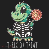 Baby T Rex Dinosaur Skeleton Golf Towel thumb 3