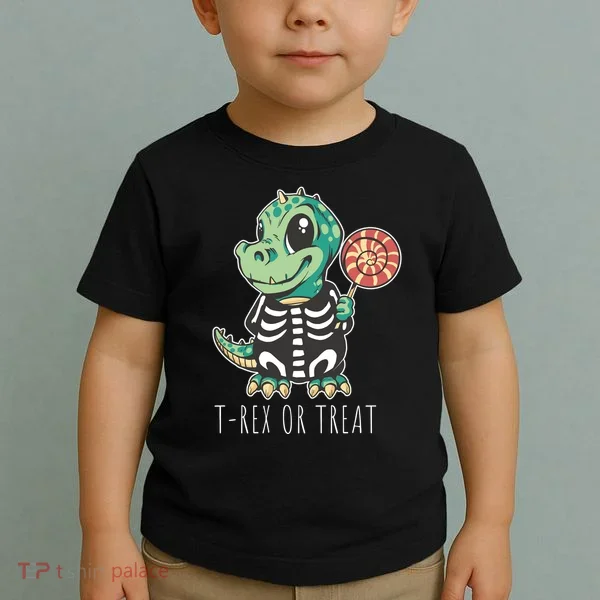 Baby T Rex Dinosaur Skeleton Toddler T-Shirt
