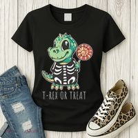 Baby T Rex Dinosaur Skeleton Women's T-Shirt thumb 3