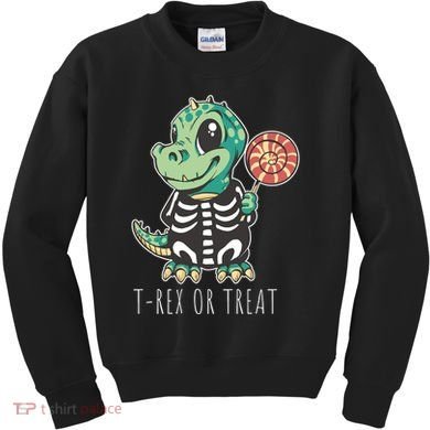 Baby T Rex Dinosaur Skeleton Kids Sweatshirt