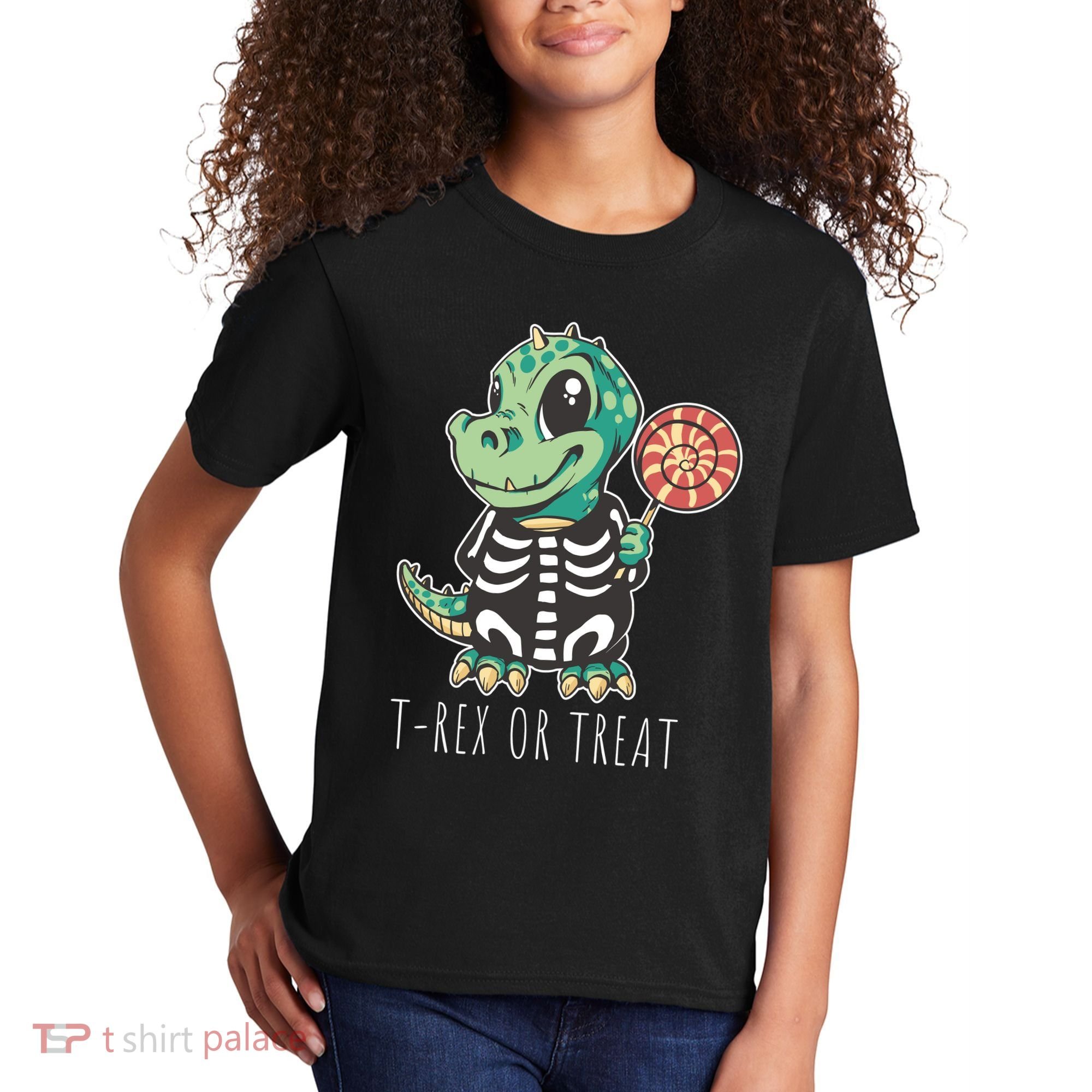 Baby T Rex Dinosaur Skeleton Kids T-Shirt