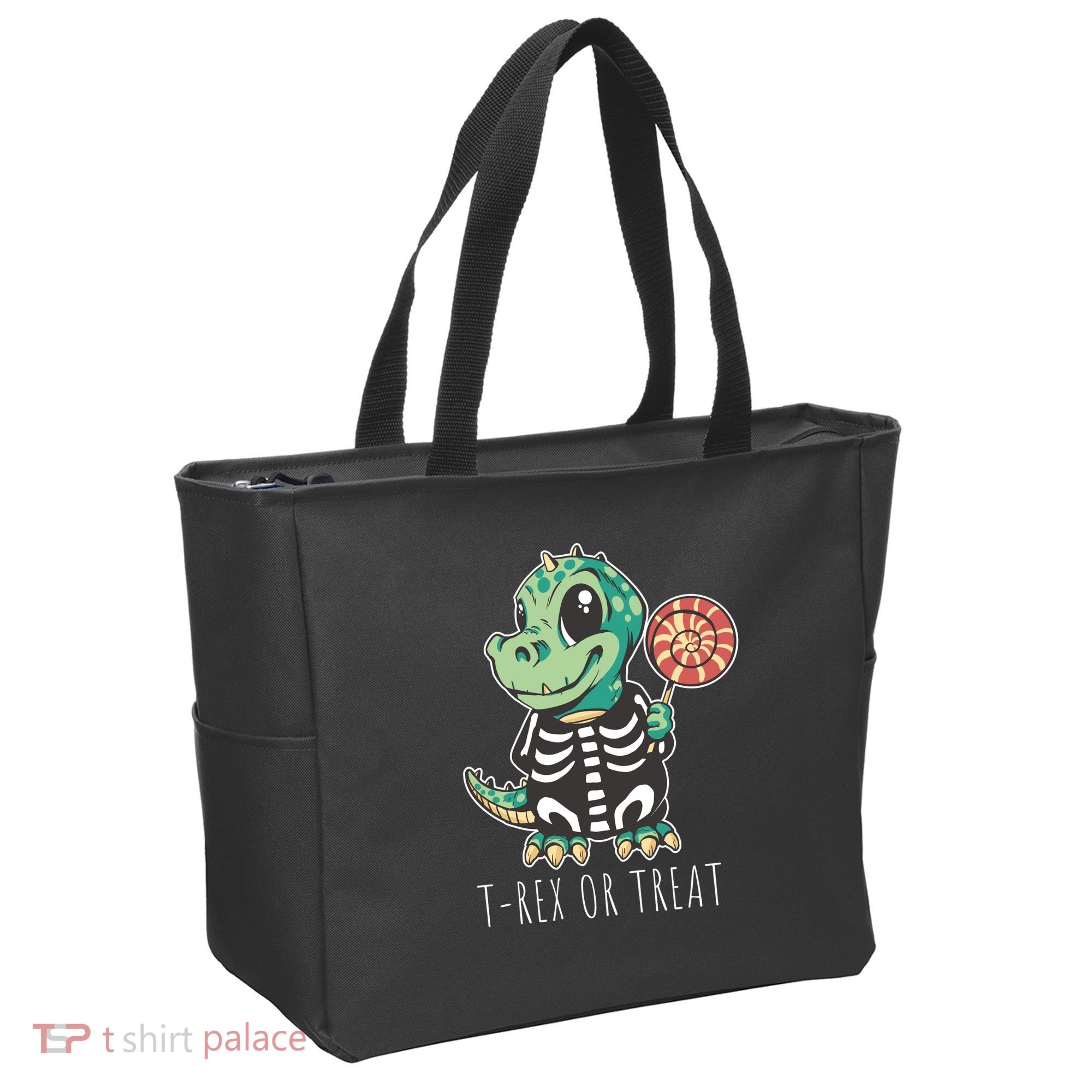 Baby T Rex Dinosaur Skeleton Tote Bag