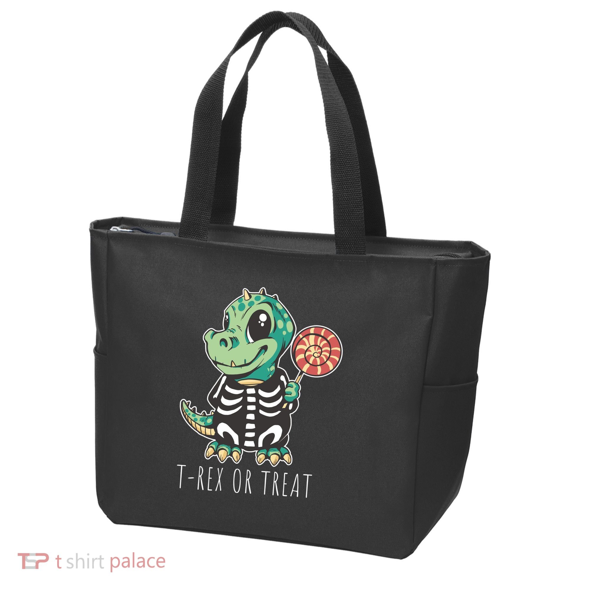 Baby T Rex Dinosaur Skeleton Tote Bag