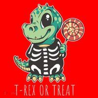 Baby T Rex Dinosaur Skeleton Santa Hat thumb 1