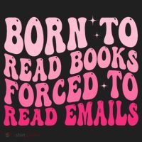 Born To Read Books Forced To Read Emails Groovy Reading  Beanie thumb 2