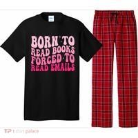Born To Read Books Forced To Read Emails Groovy Reading  Pajama Set thumb 0