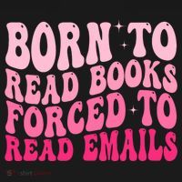 Born To Read Books Forced To Read Emails Groovy Reading  Mousepad thumb 1