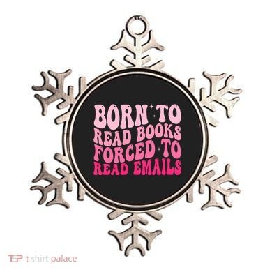 Born To Read Books Forced To Read Emails Groovy Reading  Ornament