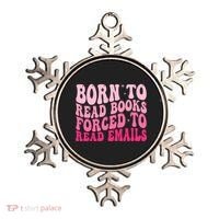 Born To Read Books Forced To Read Emails Groovy Reading  Ornament thumb 0