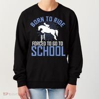 Born To Ride Equestrian Horseback Riding For Girls Women's Sweatshirt thumb 0