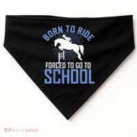 Born To Ride Equestrian Horseback Riding For Girls USA-Made Doggie Bandana thumb 0