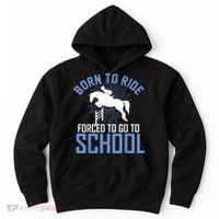 Born To Ride Equestrian Horseback Riding For Girls Hoodie thumb 0