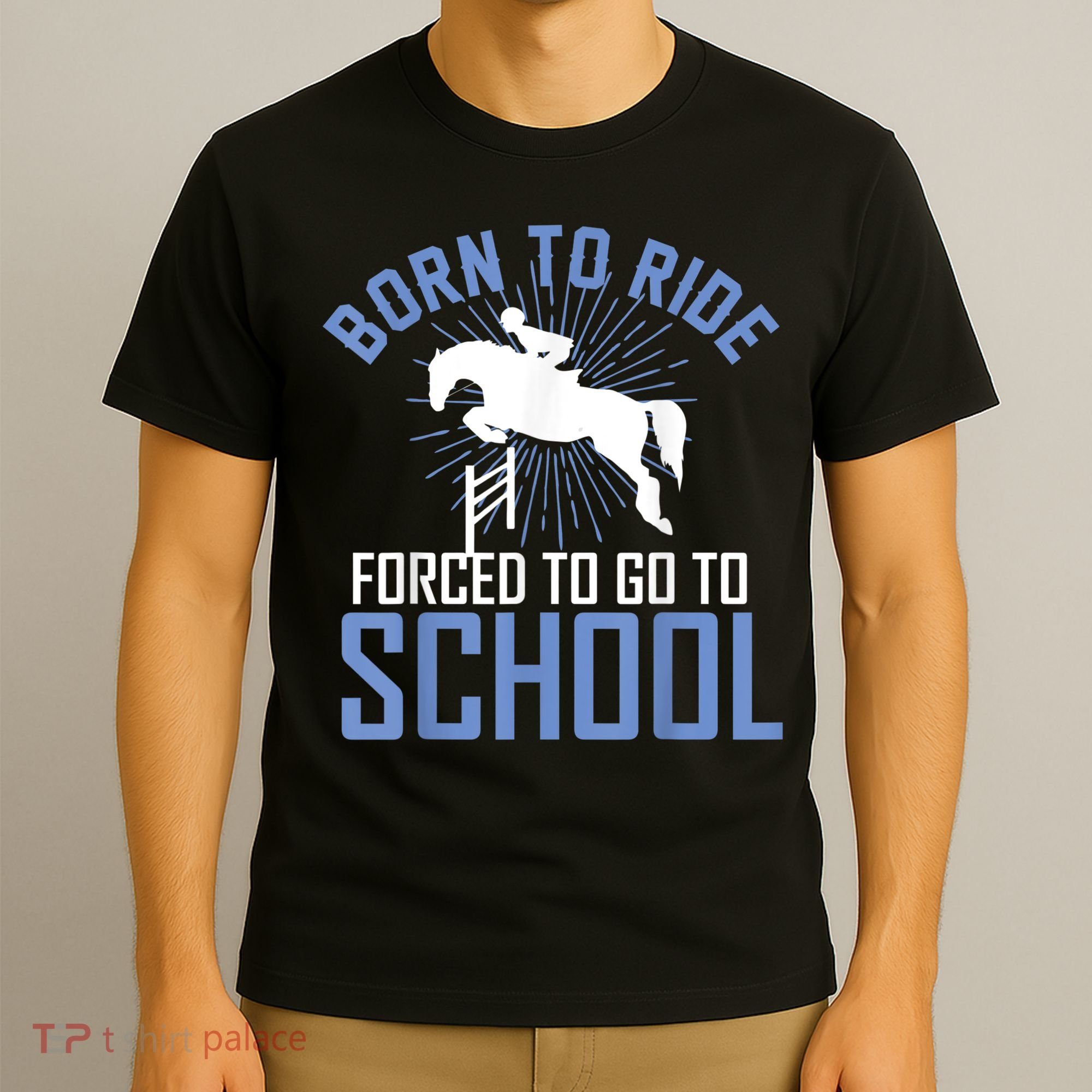 Born To Ride Equestrian Horseback Riding For Girls T-Shirt