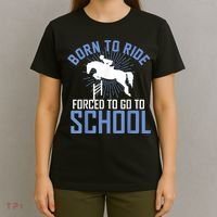 Born To Ride Equestrian Horseback Riding For Girls T-Shirt thumb 4