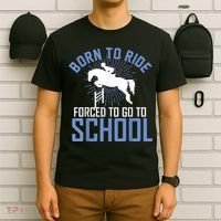 Born To Ride Equestrian Horseback Riding For Girls T-Shirt thumb 6