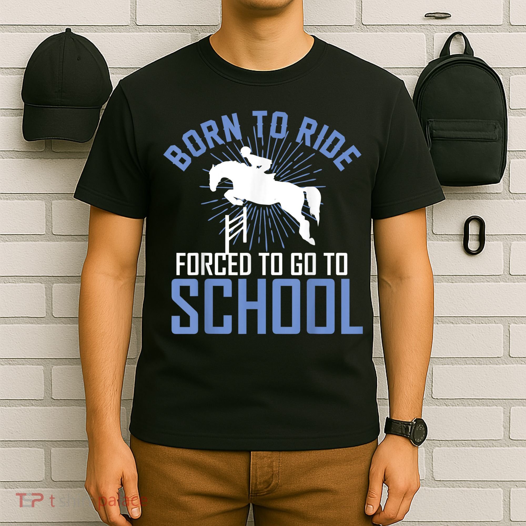 Born To Ride Equestrian Horseback Riding For Girls T-Shirt