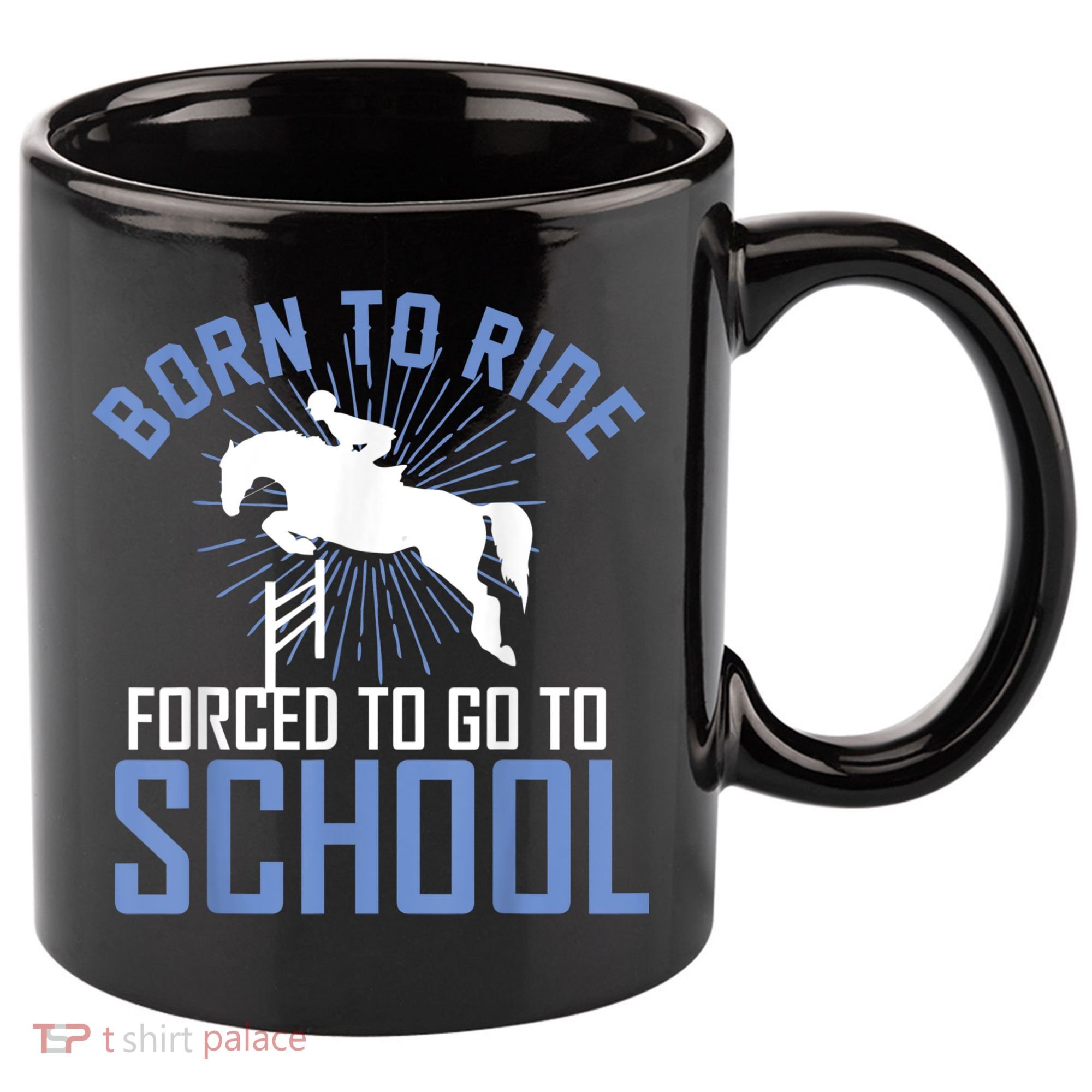 Born To Ride Equestrian Horseback Riding For Girls 11oz C Handle Ceramic Mug