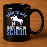 Born To Ride Equestrian Horseback Riding For Girls 11oz C Handle Ceramic Mug thumb 3