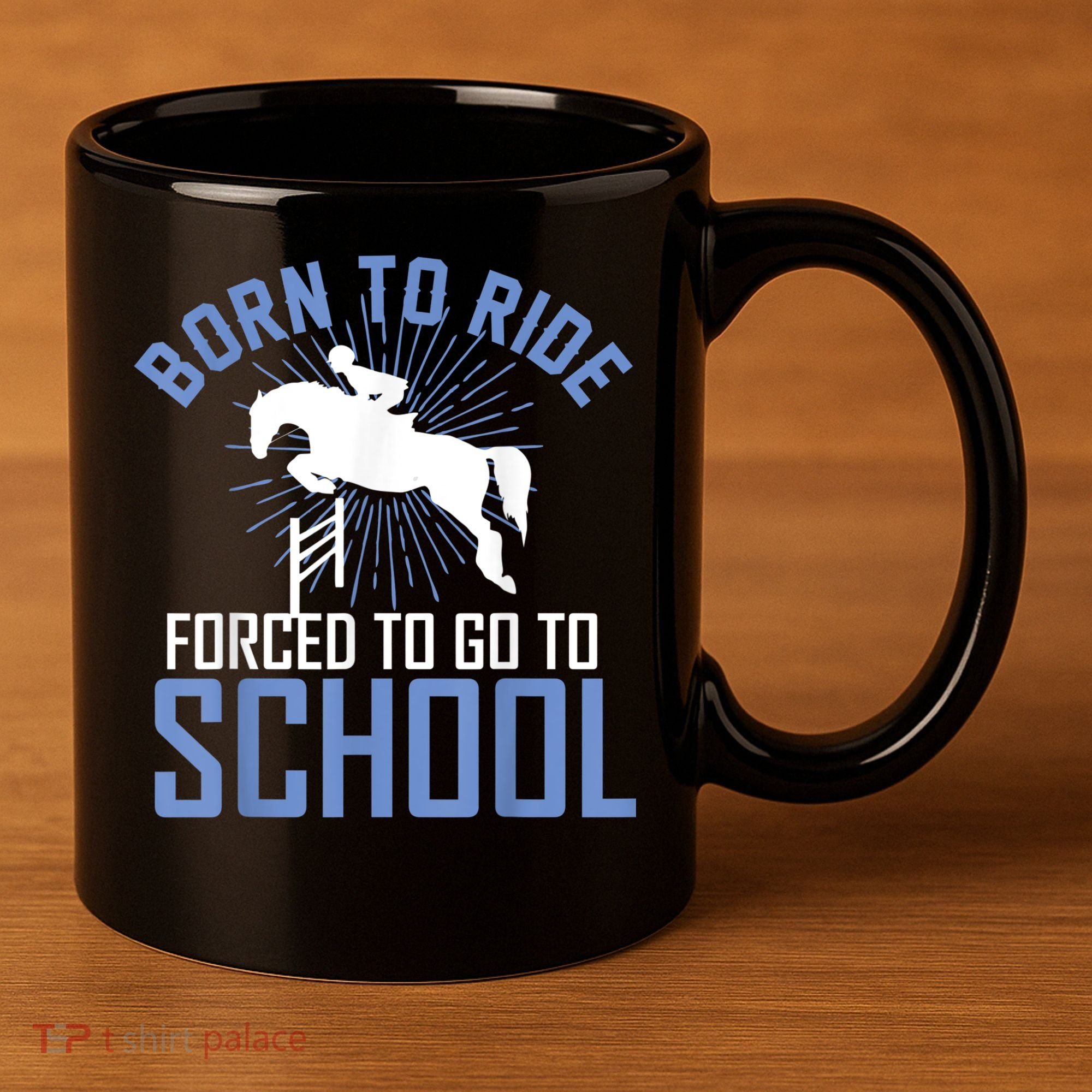 Born To Ride Equestrian Horseback Riding For Girls 11oz C Handle Ceramic Mug