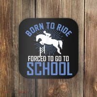 Born To Ride Equestrian Horseback Riding For Girls Coaster thumb 0