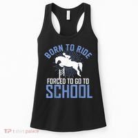 Born To Ride Equestrian Horseback Riding For Girls Women's Tank Top thumb 0