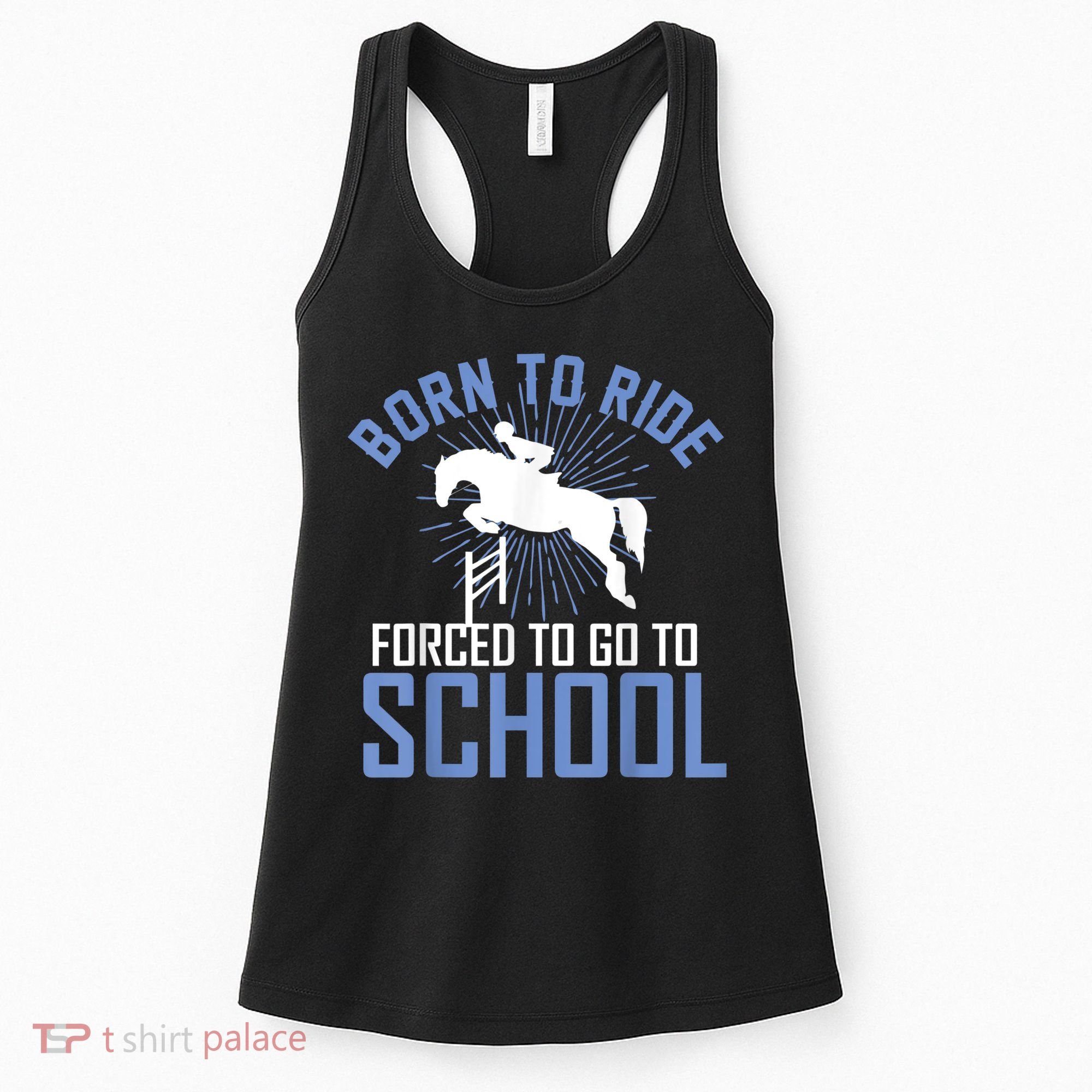 Born To Ride Equestrian Horseback Riding For Girls Women's Tank Top