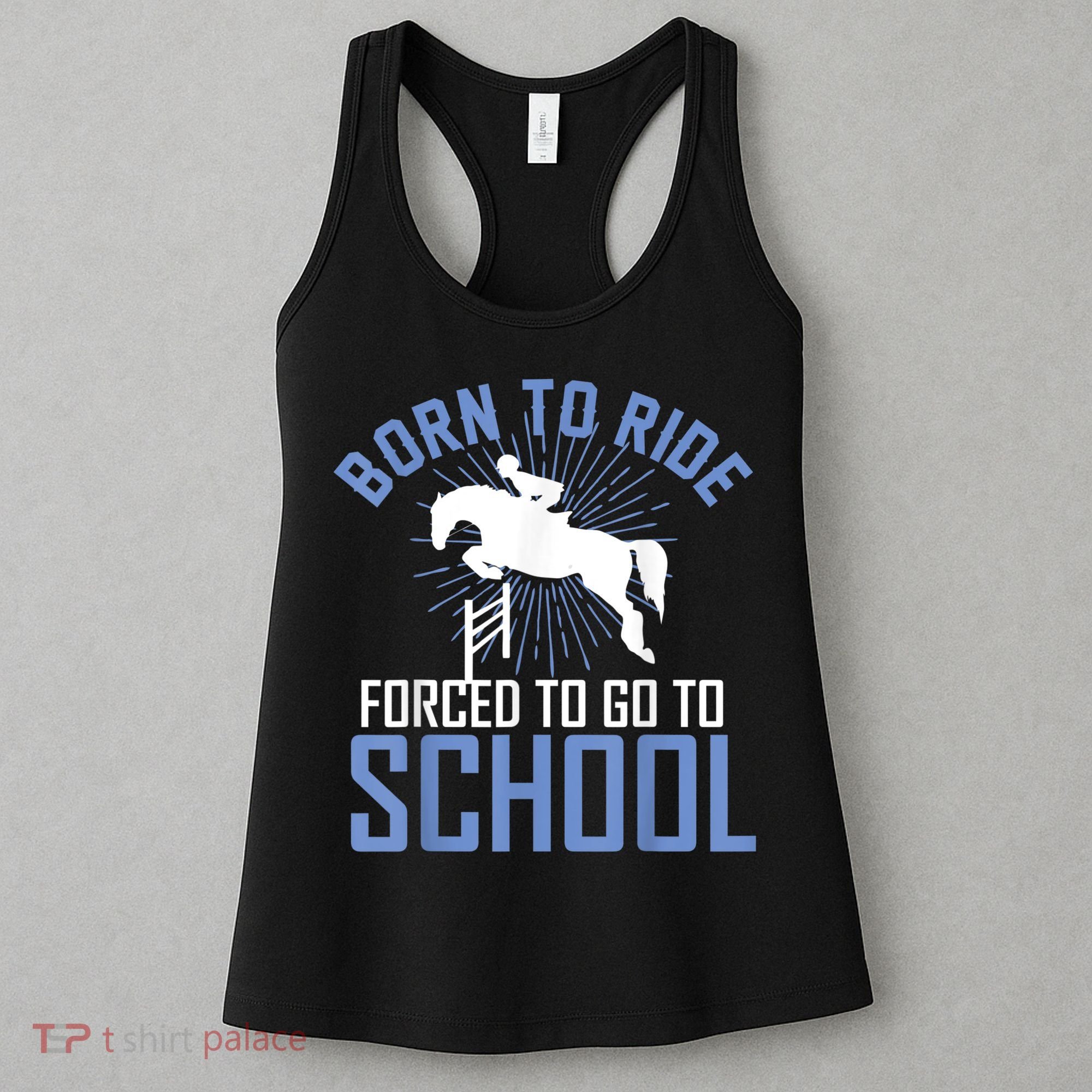 Born To Ride Equestrian Horseback Riding For Girls Women's Tank Top