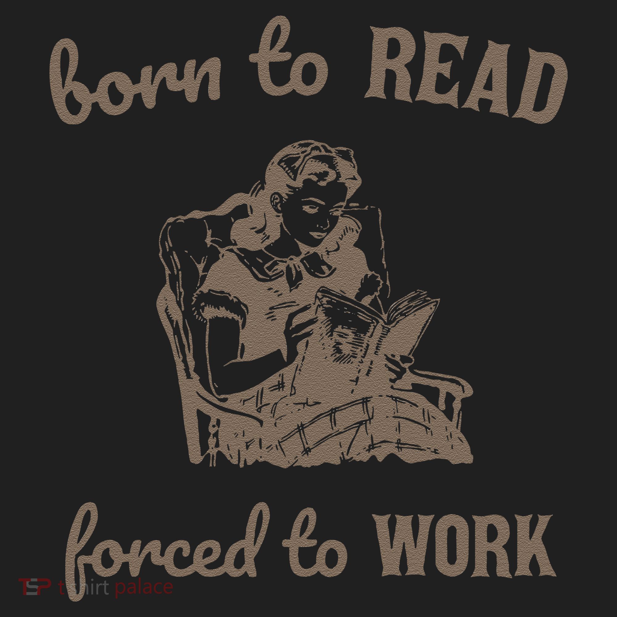 Born To Read Forced To Work Retro Beanie