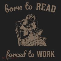 Born To Read Forced To Work Retro Tumbler thumb 3