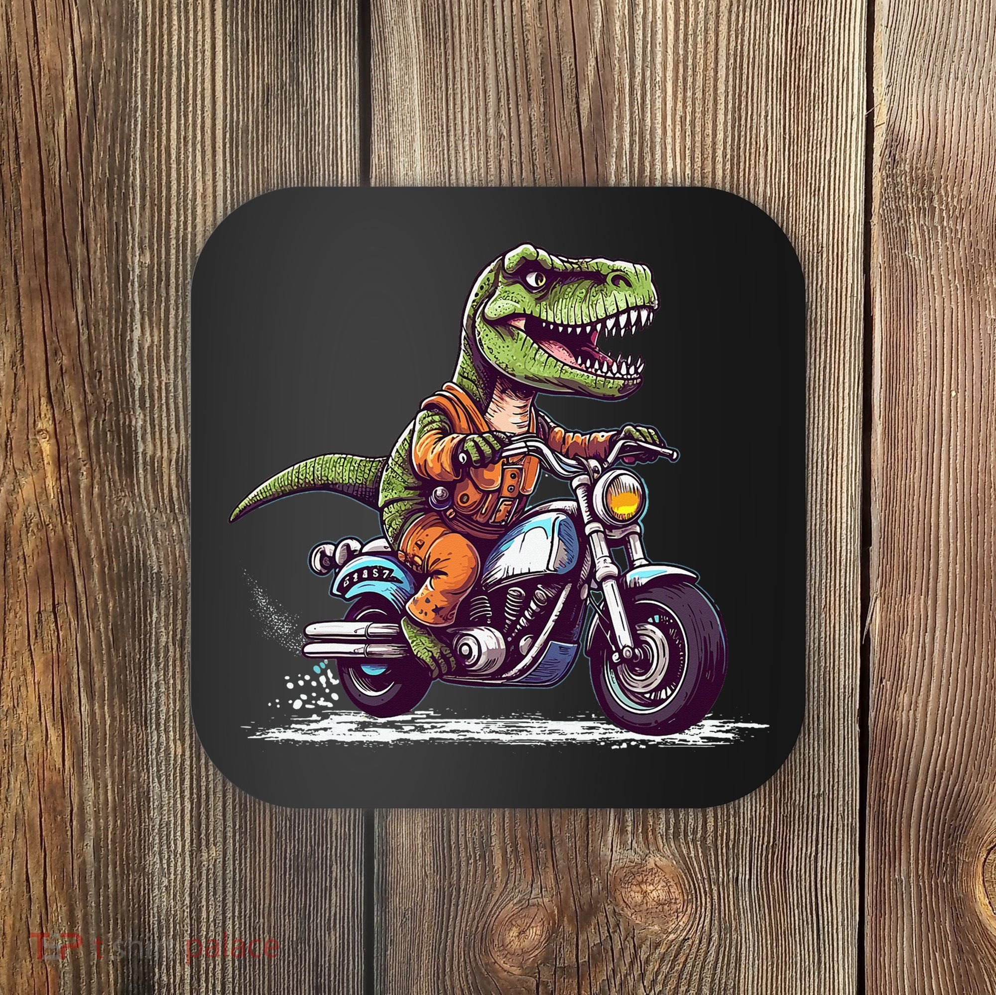 Biker T Rex On Motor Bike Dinosaur T Rex Riding Motorcycle Coaster