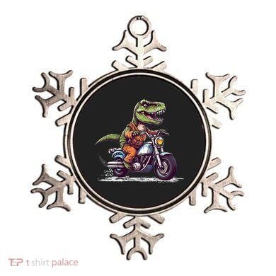 Biker T Rex On Motor Bike Dinosaur T Rex Riding Motorcycle Ornament