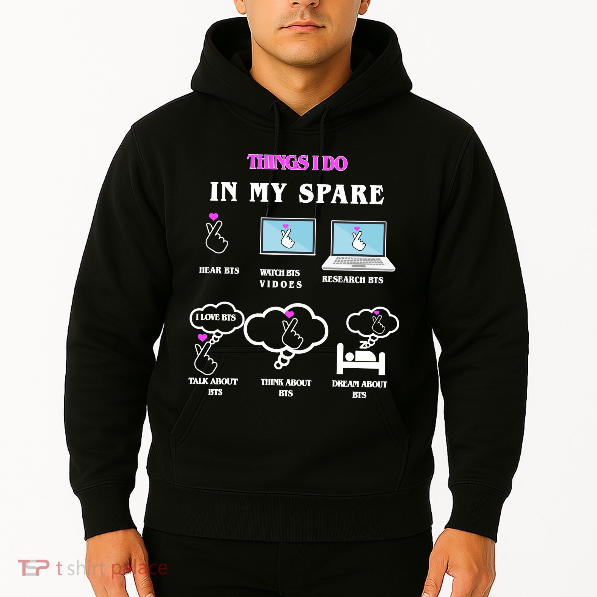 BTS Things I Do Spare Time Funny Hoodie