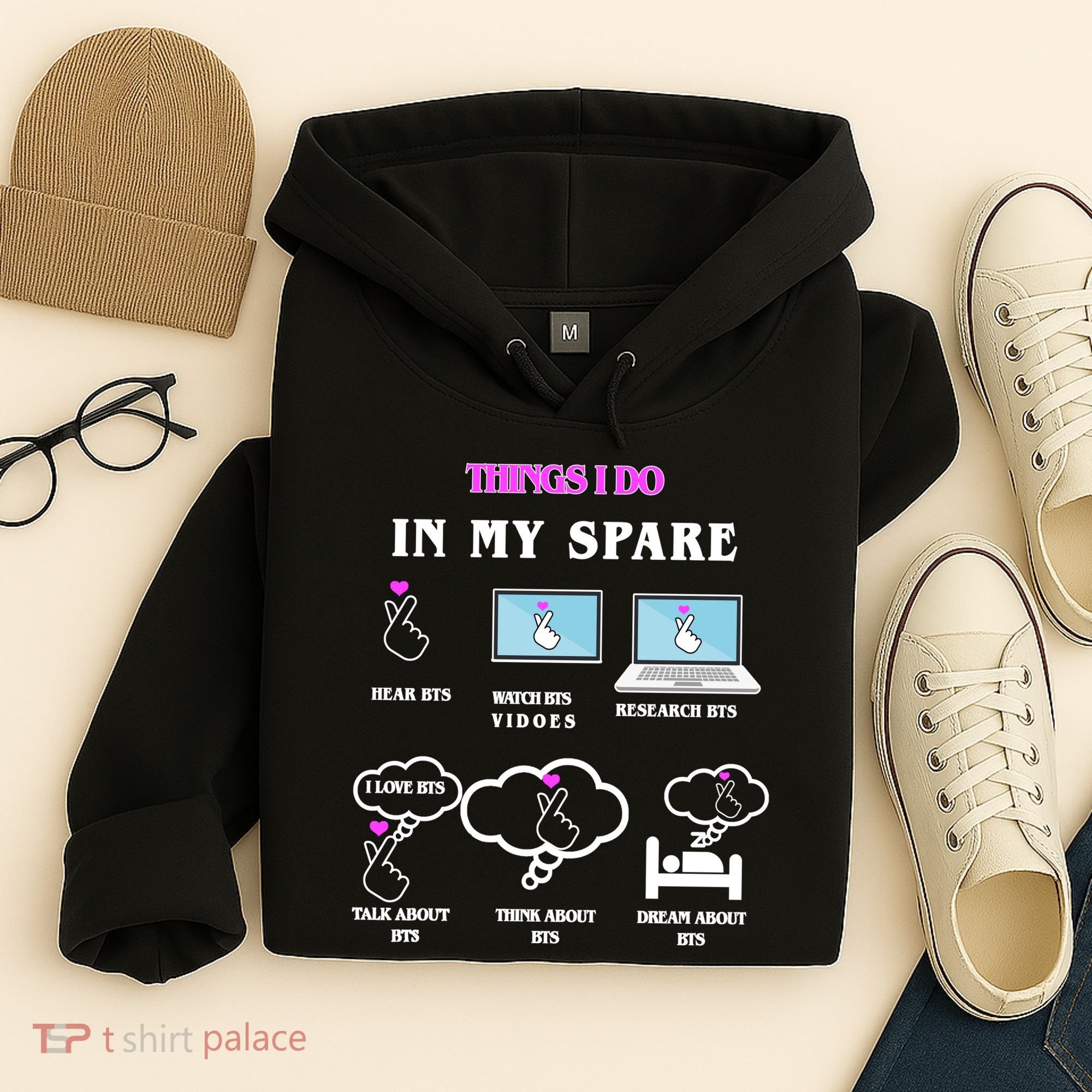BTS Things I Do Spare Time Funny Hoodie