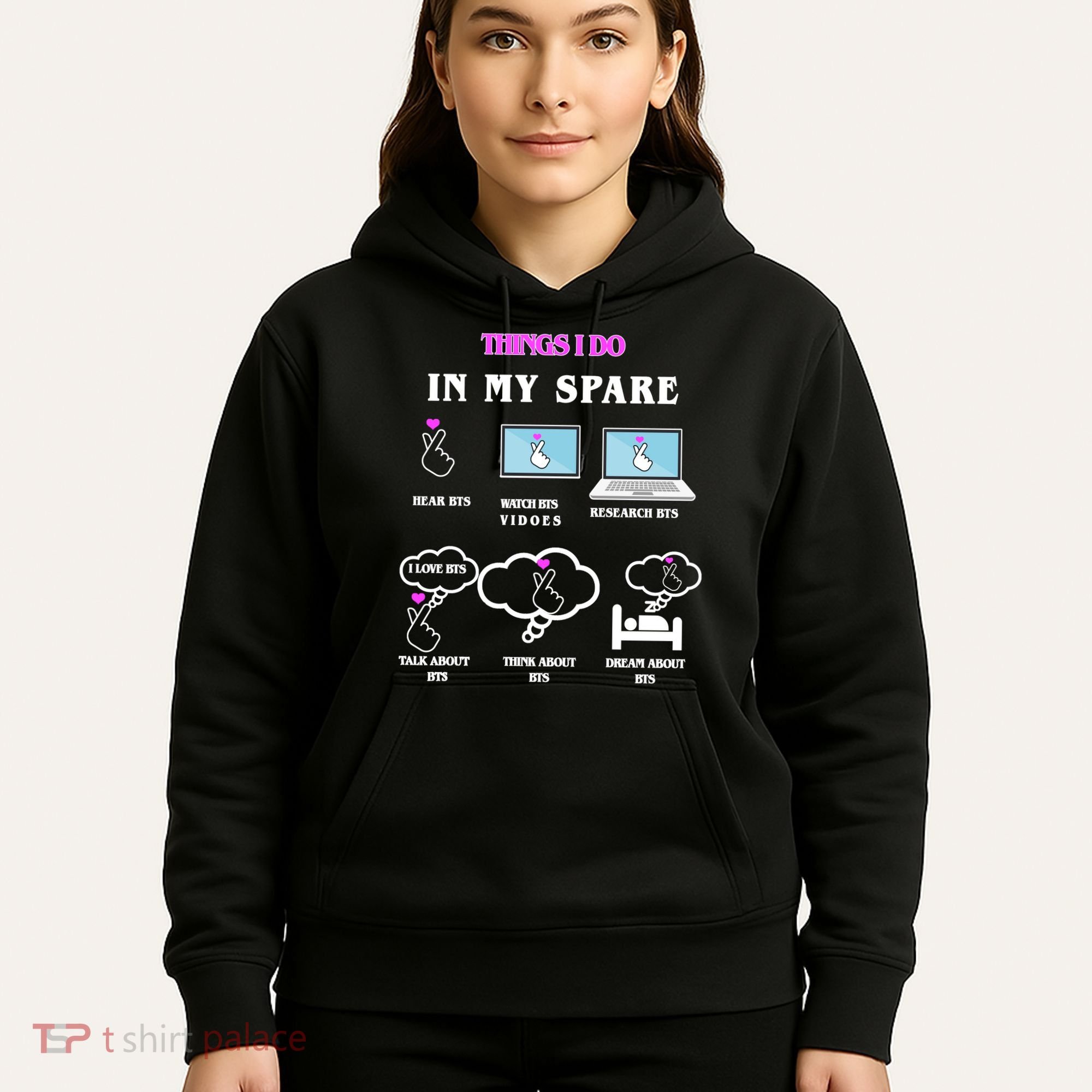 BTS Things I Do Spare Time Funny Hoodie