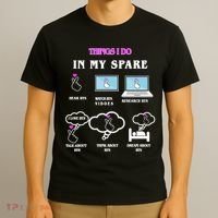 BTS Things I Do Spare Time Funny T-Shirt thumb 3