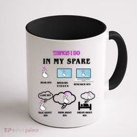 BTS Things I Do Spare Time Funny Coffee Mug thumb 1