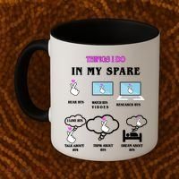 BTS Things I Do Spare Time Funny Coffee Mug thumb 2