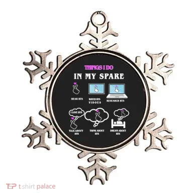 BTS Things I Do Spare Time Funny Ornament