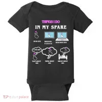 BTS Things I Do Spare Time Funny Baby Bodysuit thumb 0