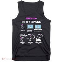 BTS Things I Do Spare Time Funny Tank Top thumb 0