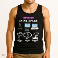 BTS Things I Do Spare Time Funny Tank Top thumb 3